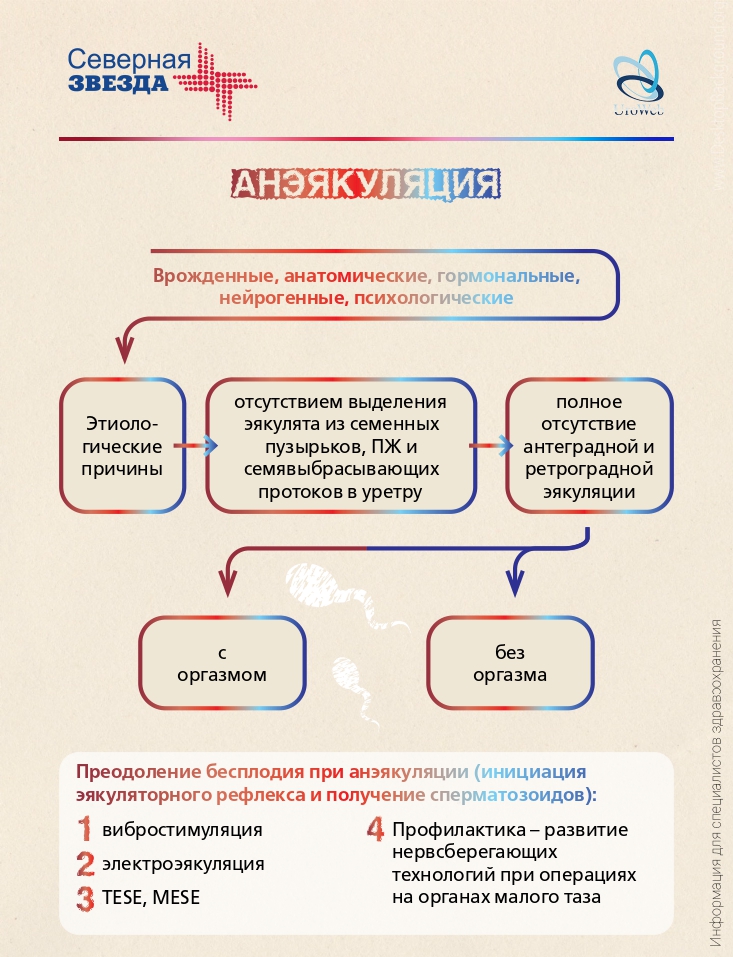 Преодоление бесплодия при нарушениях эякуляции