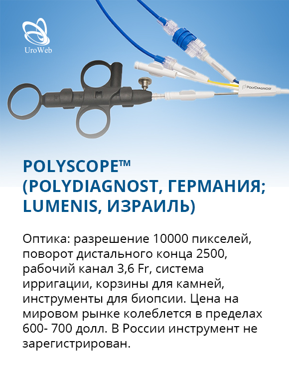 Обзор одноразовых гибких уретеронефроскопов