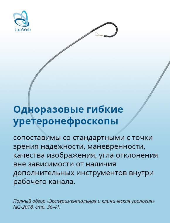 Обзор одноразовых гибких уретеронефроскопов