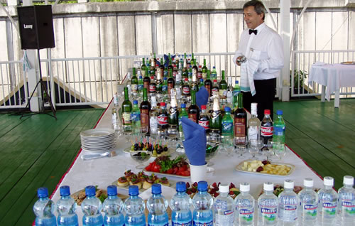 Фуршет на VIP пляже